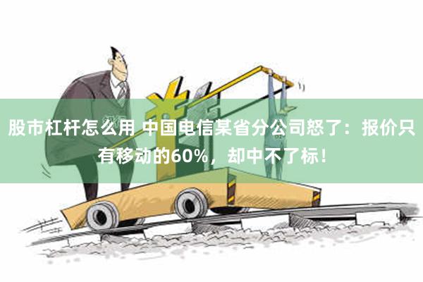 股市杠杆怎么用 中国电信某省分公司怒了：报价只有移动的60%，却中不了标！