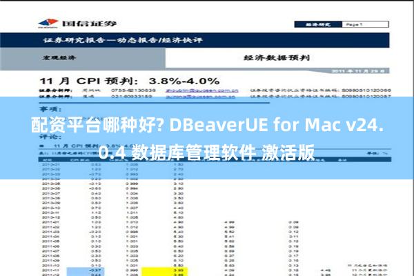 配资平台哪种好? DBeaverUE for Mac v24.0.4 数据库管理软件 激活版