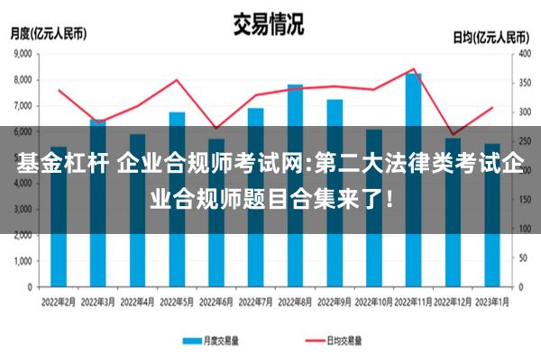 基金杠杆 企业合规师考试网:第二大法律类考试企业合规师题目合集来了！