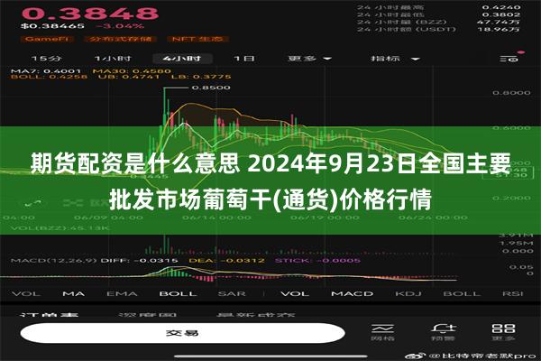 期货配资是什么意思 2024年9月23日全国主要批发市场葡萄干(通货)价格行情