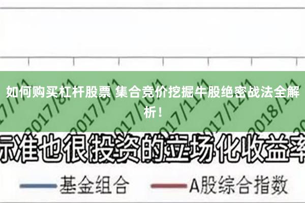 如何购买杠杆股票 集合竞价挖掘牛股绝密战法全解析！