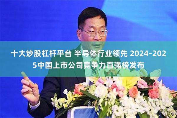 十大炒股杠杆平台 半导体行业领先 2024-2025中国上市公司竞争力百强榜发布