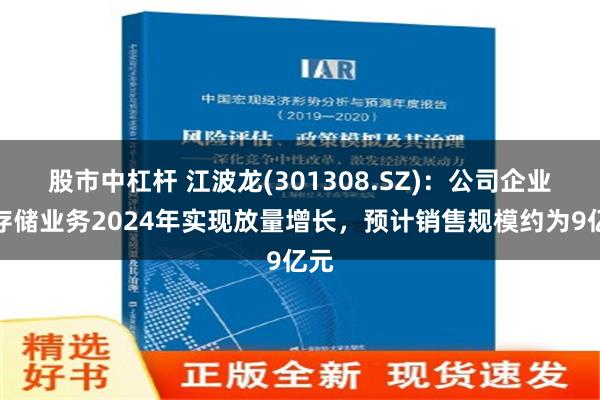 股市中杠杆 江波龙(301308.SZ)：公司企业级存储业务2024年实现放量增长，预计销售规模约为9亿元